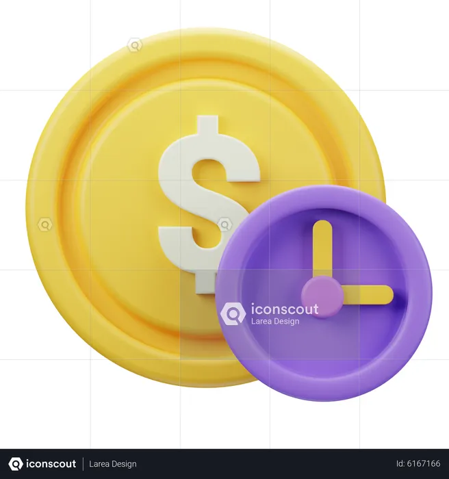 Time is Money  3D Icon
