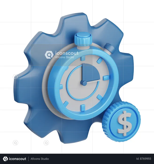 Time Management  3D Icon