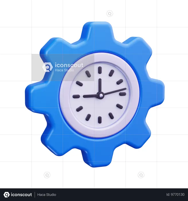 Time Management  3D Icon