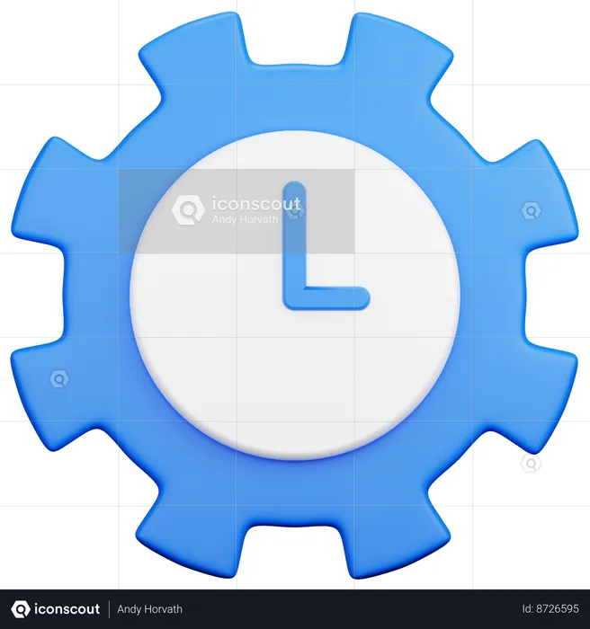 Time Management  3D Icon