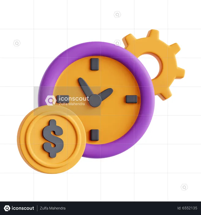 Time Management  3D Icon