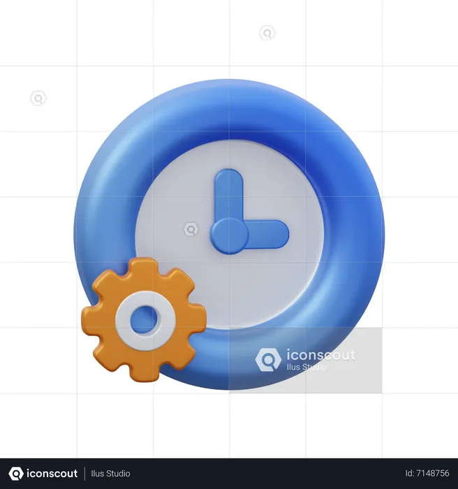 Time Management  3D Icon