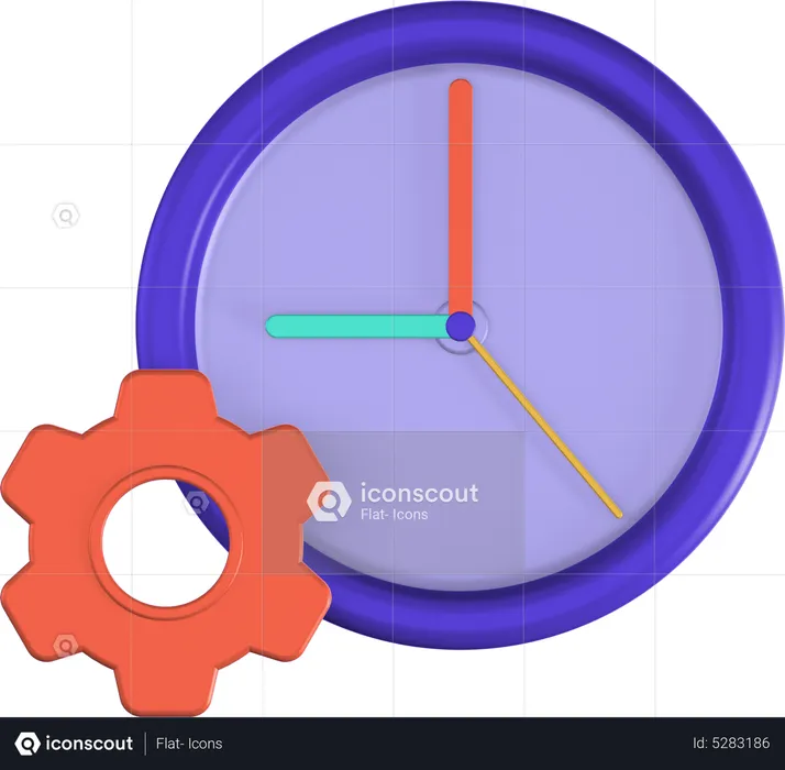 Time Management  3D Icon