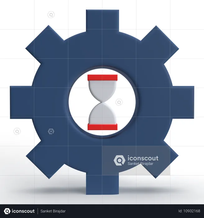 Time Management  3D Icon