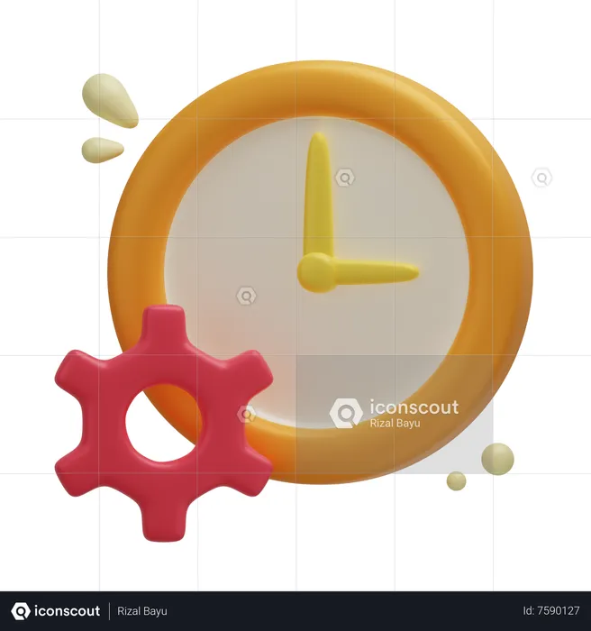 Time Management  3D Icon