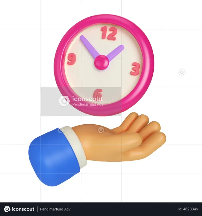 Time Management  3D Icon