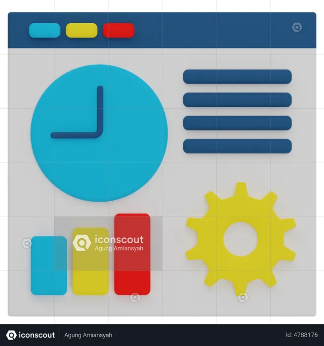 Time Management  3D Illustration