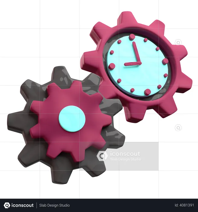 Time Management  3D Illustration