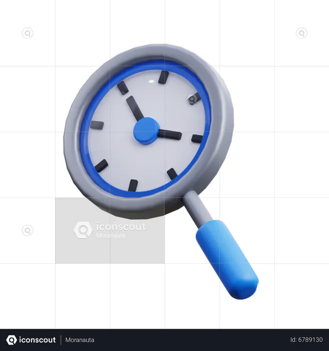 Time searching  3D Icon