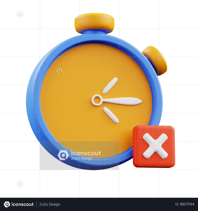 Time Up  3D Icon