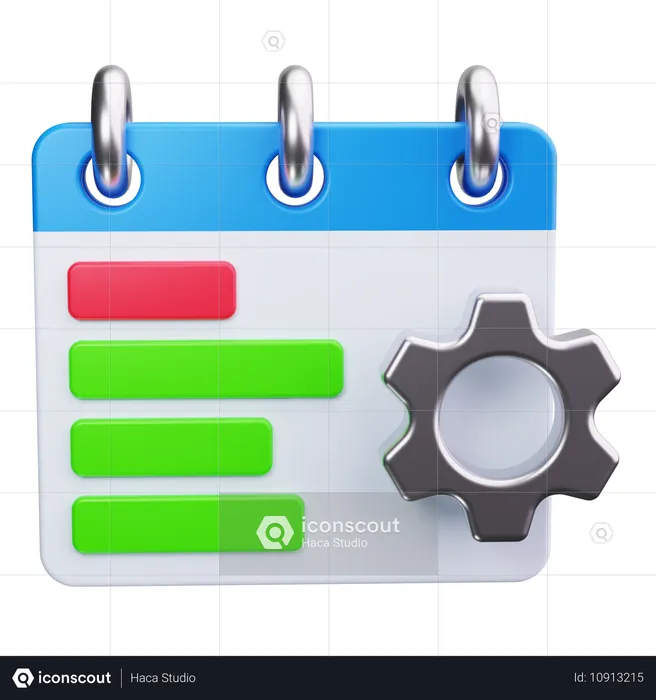 Timeline  3D Icon