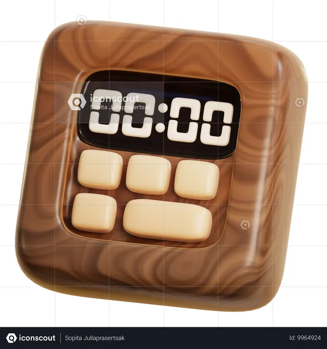 시간제 노동자  3D Icon