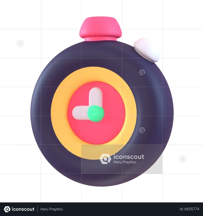 Timer  3D Icon