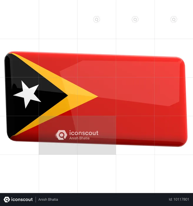 Timor leste Flag 3D Icon