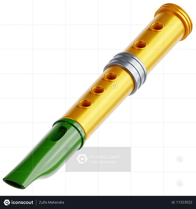 Tin Whistle  3D Icon