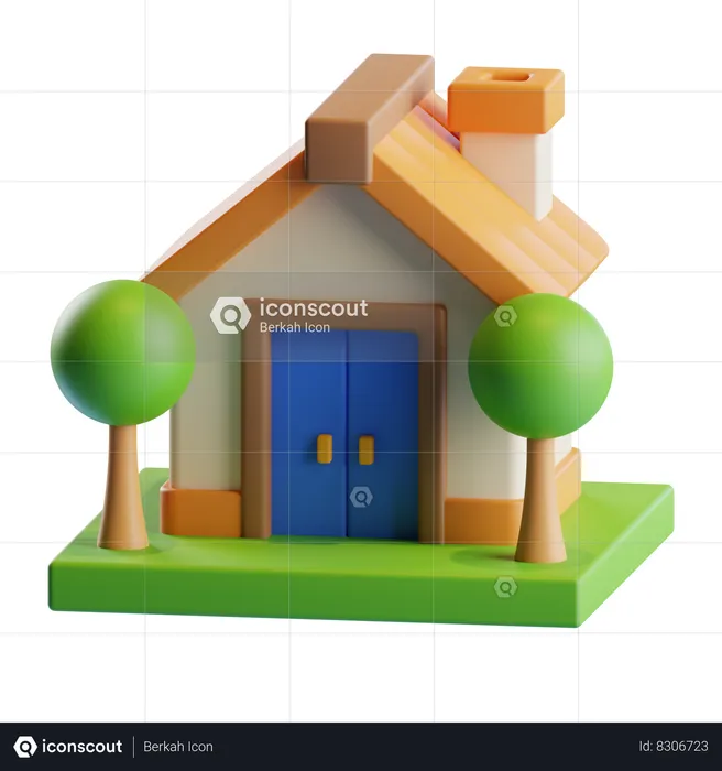 Tiny House  3D Icon