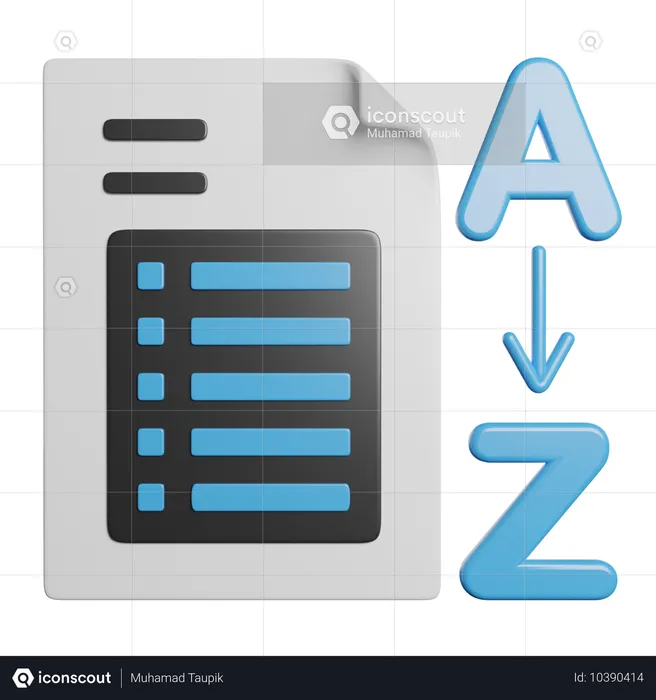 Organizar  3D Icon