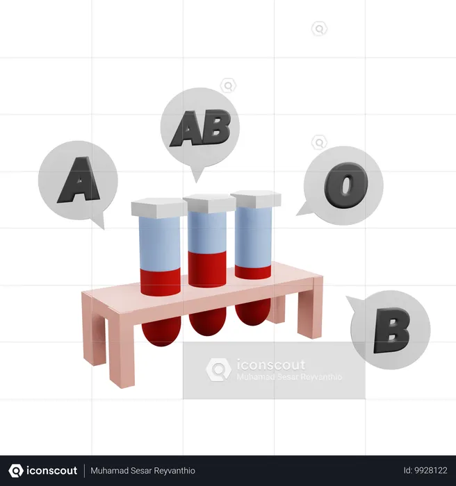 Tipo de sangre  3D Icon