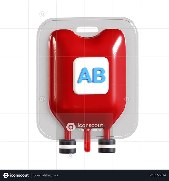 Tipo de sangre ab  3D Icon