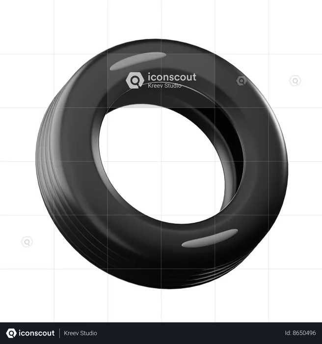 Tire  3D Icon