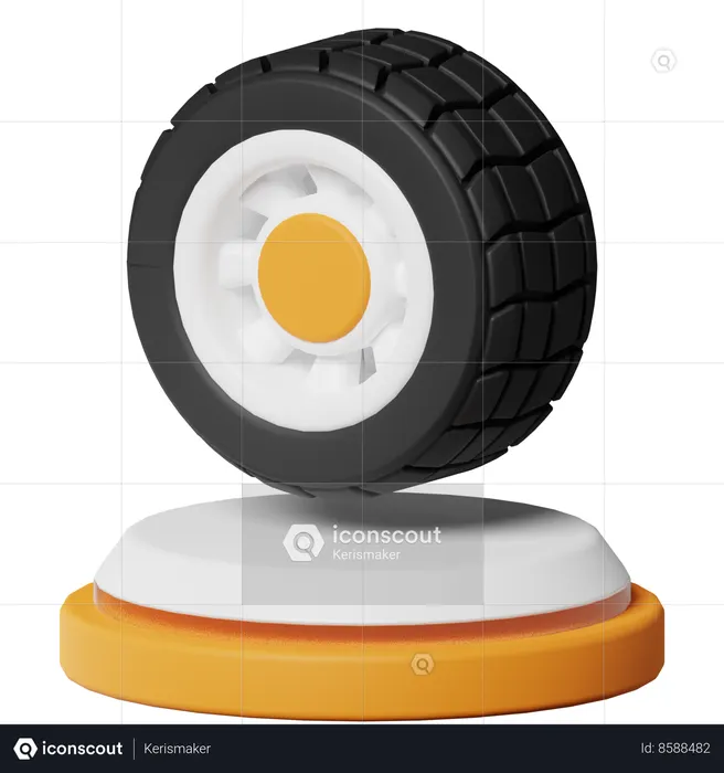 Tire  3D Icon
