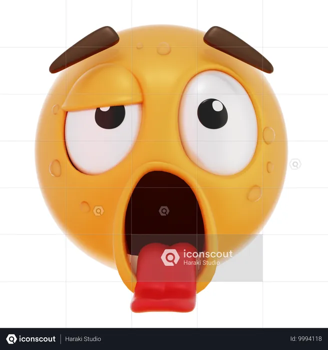 피곤한 Emoji 3D Icon