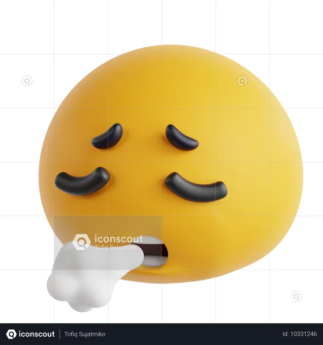 Tired Emoji 3D Icon