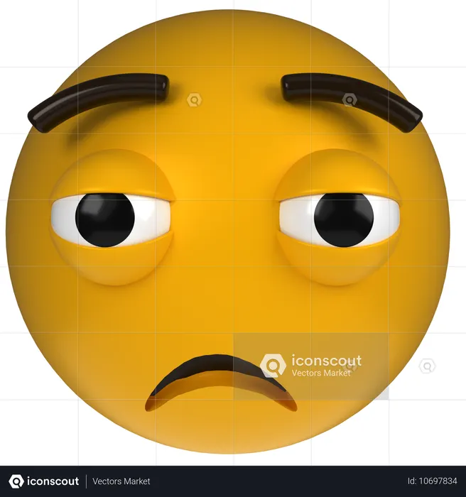 Tired Face  3D Icon
