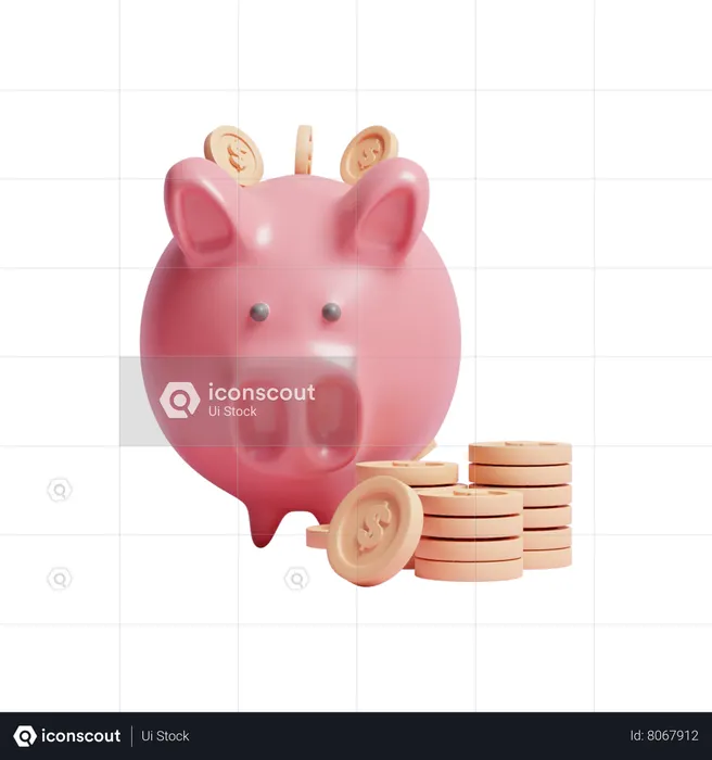 Tirelire  3D Icon