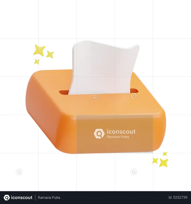 Tissue Box  3D Icon