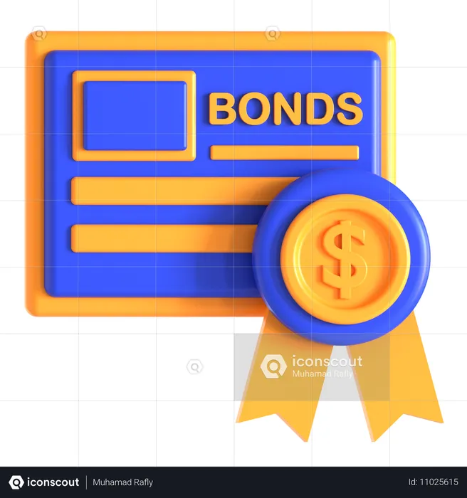 Título financeiro  3D Icon