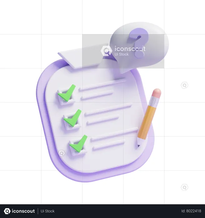 To Do List  3D Icon