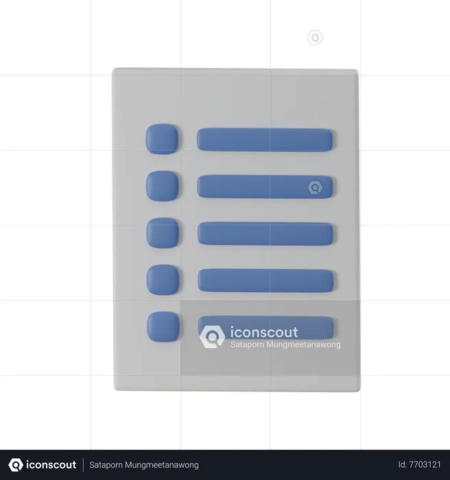 To Do List  3D Icon