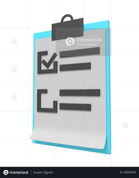 To Do List  3D Icon