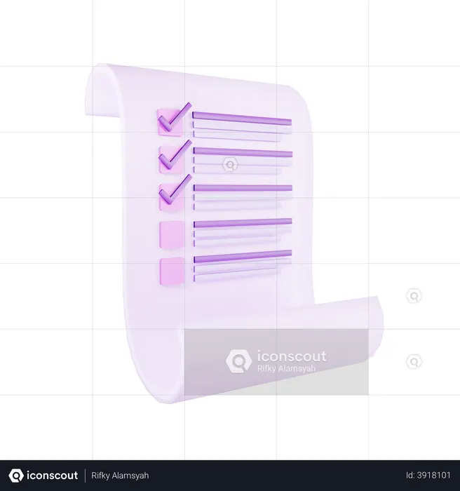 To Do List  3D Icon