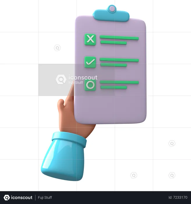 To Do List  3D Icon
