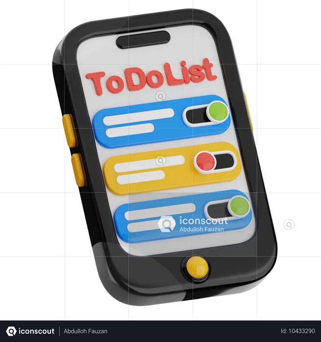 To Do List App  3D Icon