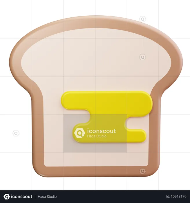 Toast  3D Icon