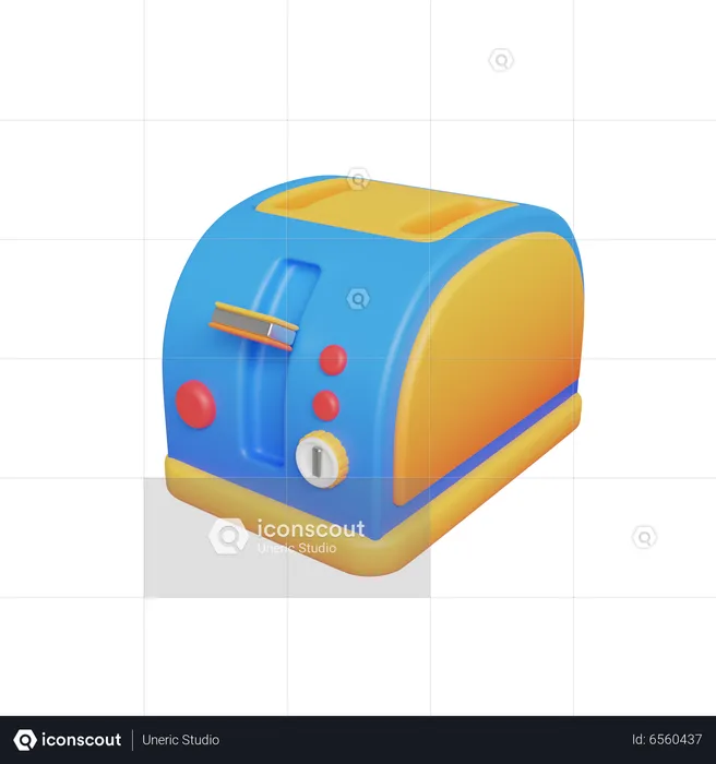 Toaster Machine  3D Icon