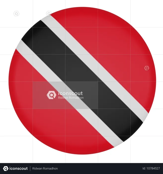 Tobago Flag 3D Icon