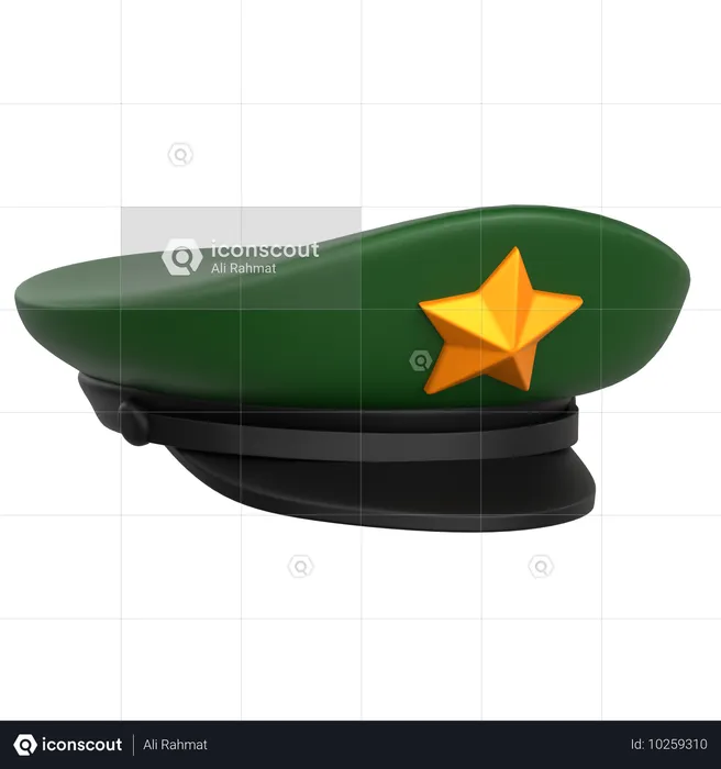 Sombrero militar  3D Icon