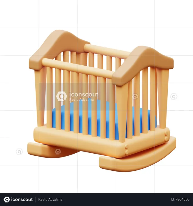 Toddler Bed  3D Icon