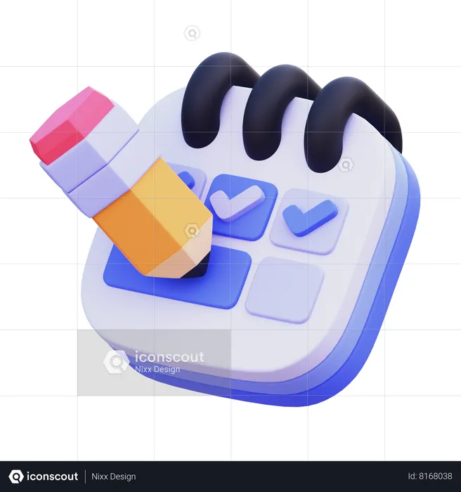 Todo List  3D Icon