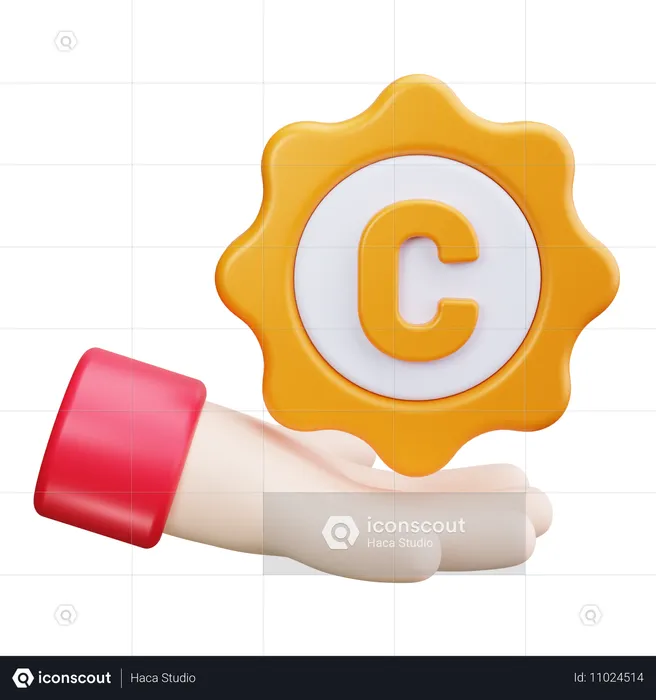 Reservados todos los derechos  3D Icon