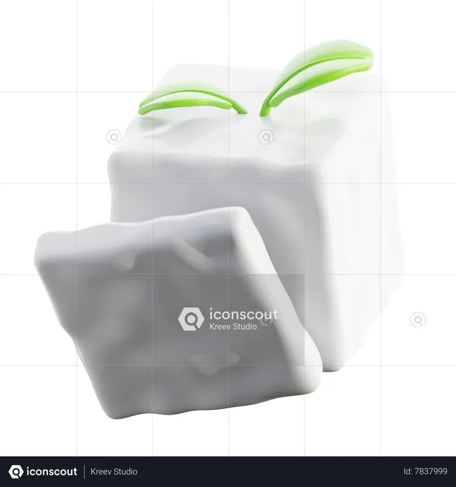 Tofu  3D Icon