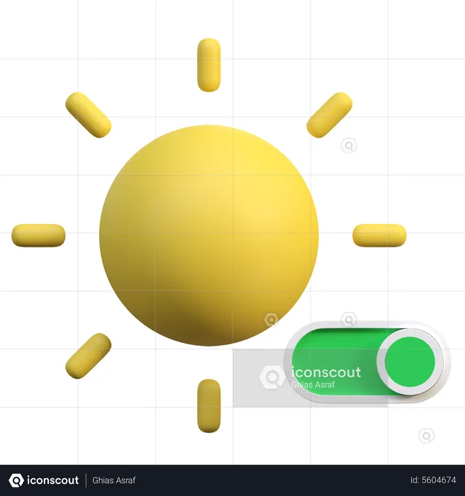Toggle Daylight Mode  3D Icon