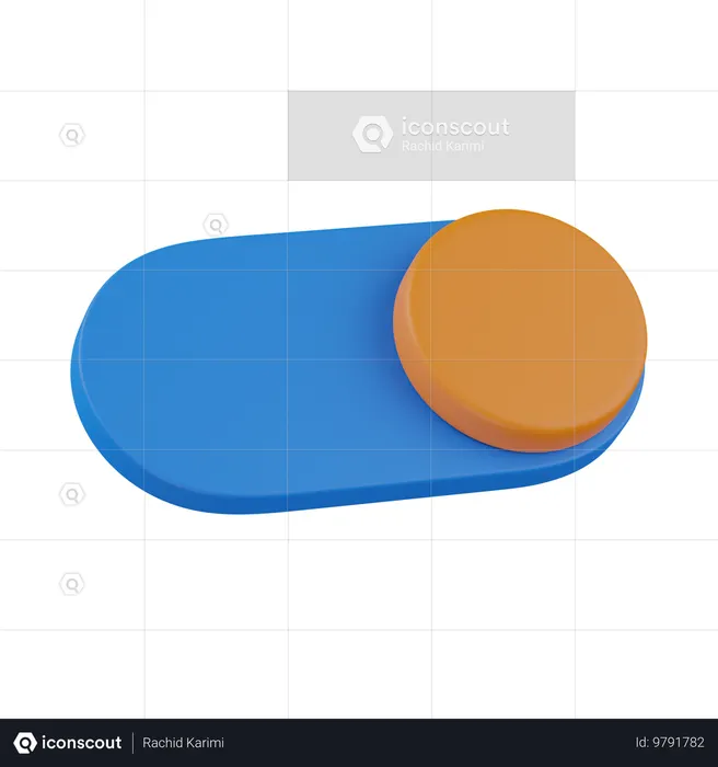 Toggle-on  3D Icon