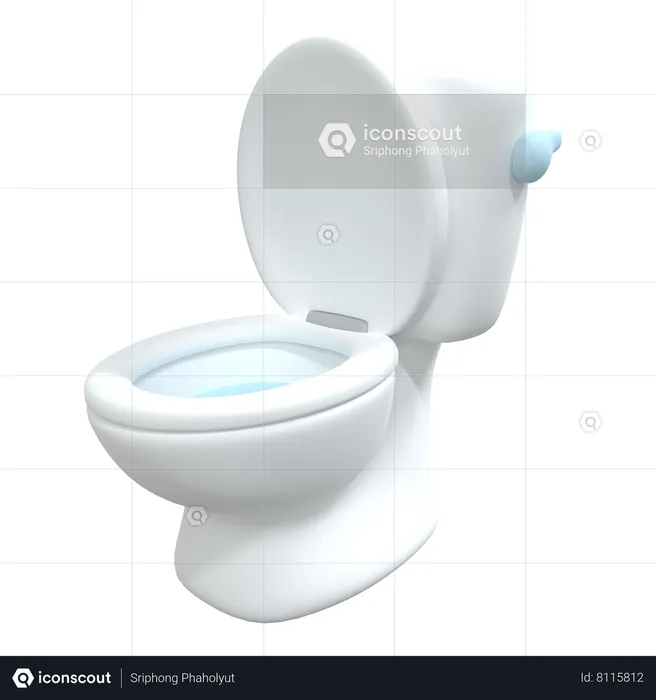 Toilet  3D Icon