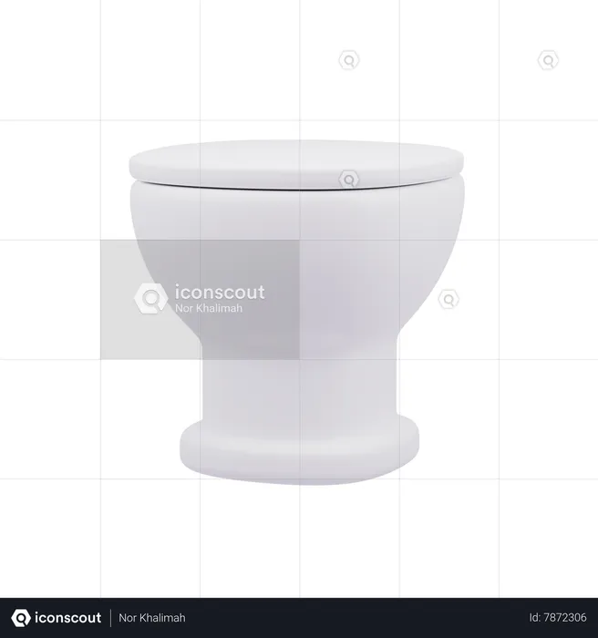 Toilet  3D Icon