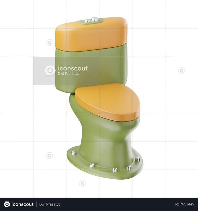 Toilet  3D Icon